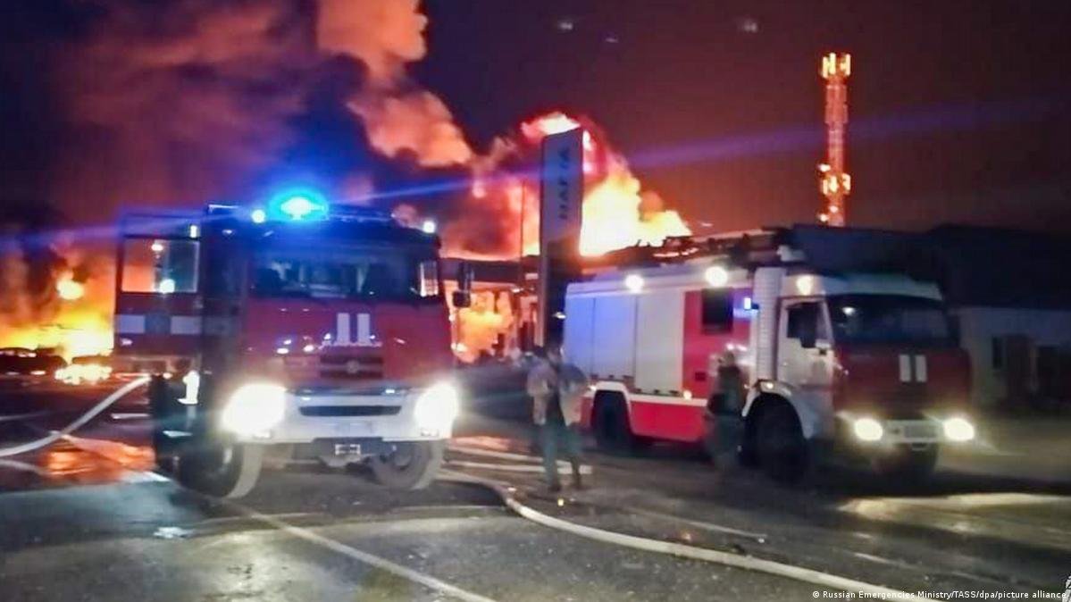FIRE AT GAS STATION