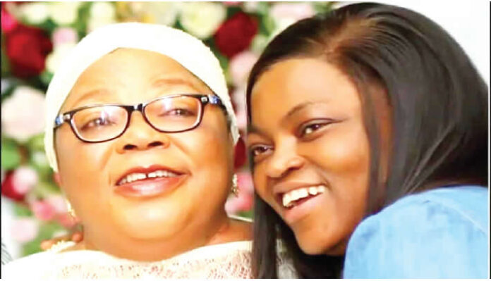 Funke Akindele and Late Mum