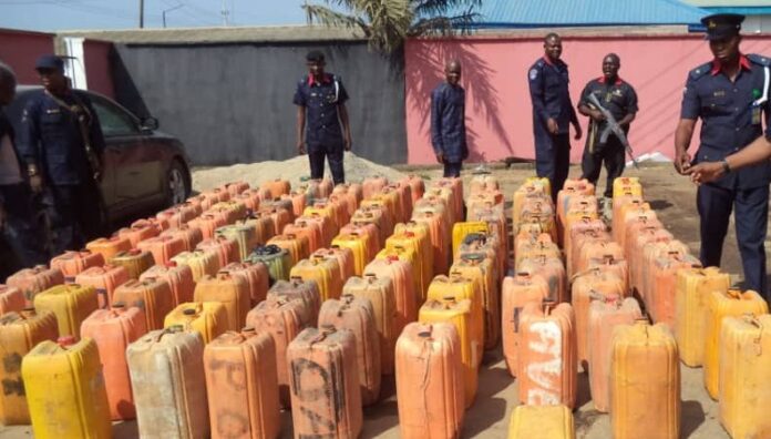 NAVY SEIZES JERRYCANS