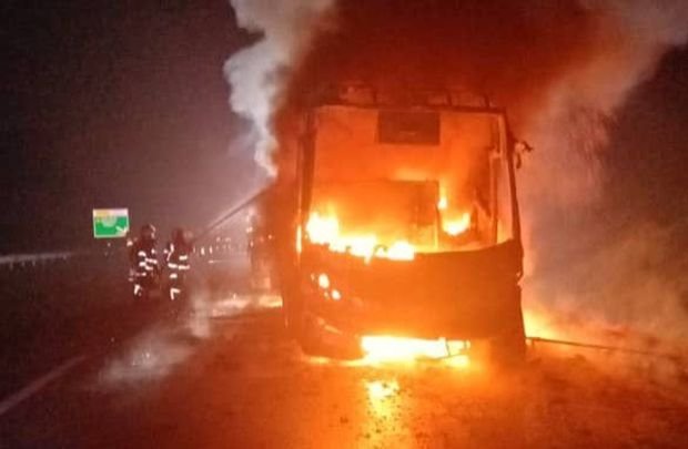BUS ON FIRE
