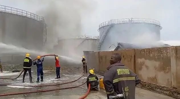 OIL FIRM FIRE