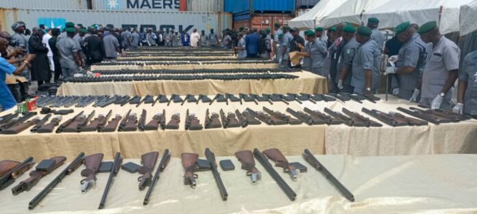 CUSTOMS INTERCEPTS ARMS