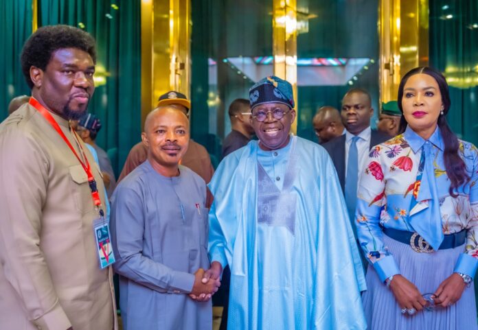 TINUBU WITH LABOUR LEADERS