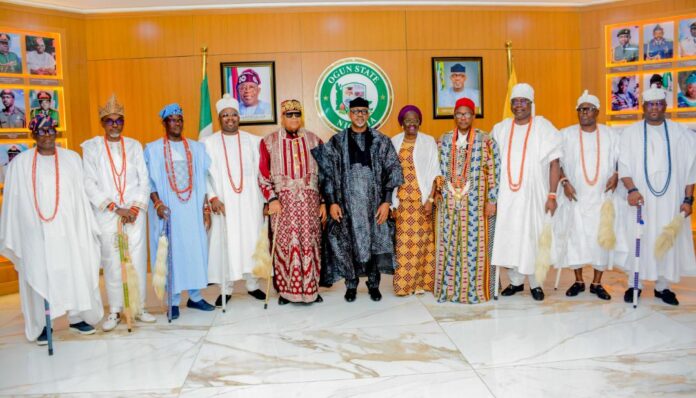 ABIODUN WITH TRAD RULERS