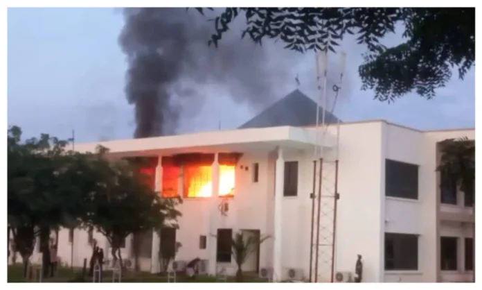 FIRE AT KATSINA GOVT HOUSE