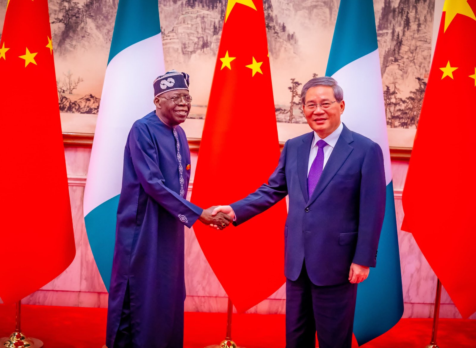 TINUBU WITH CHINESE PREMIER