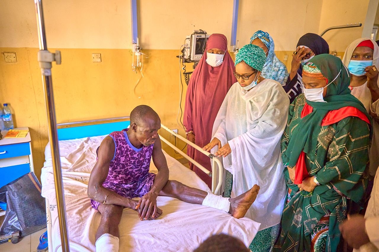 VICTIM IN HOSPITAL