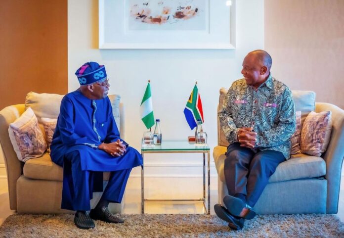 TINUBU WITH RAMAPHOSA