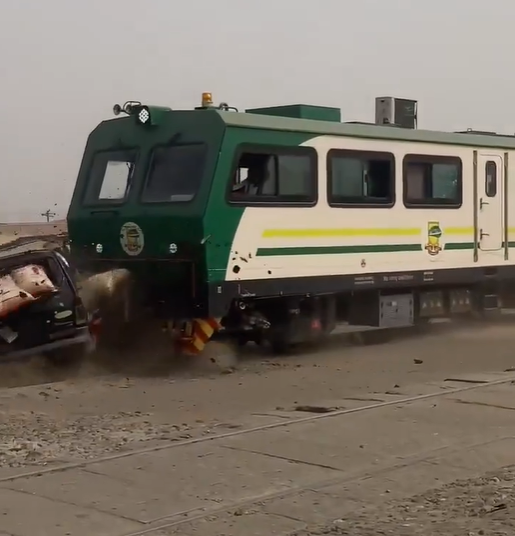 TRAIN COLLIDES