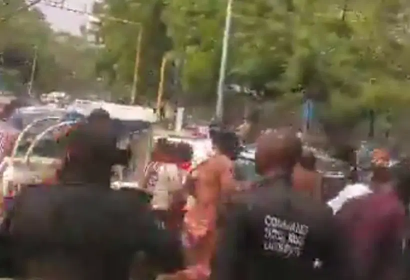 POLICE TEAR GAS